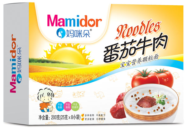 媽咪朵番茄牛肉寶寶營養顆粒面