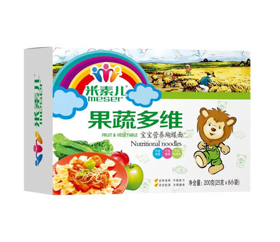 米素兒果蔬多維寶寶營養(yǎng)蝴蝶面