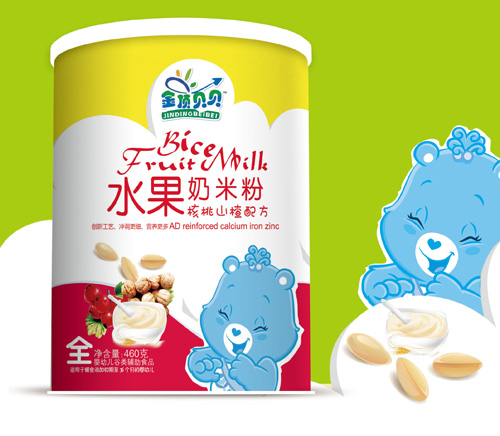 金頂貝貝核桃山楂水果奶米粉