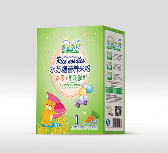 金頂貝貝胡蘿卜果蔬配方水蘇糖營(yíng)養(yǎng)米粉盒裝