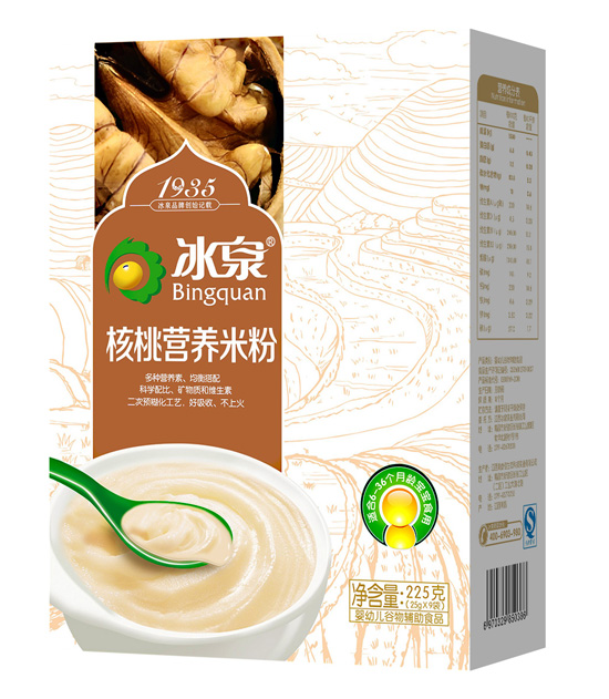 冰泉核桃營養米粉盒裝