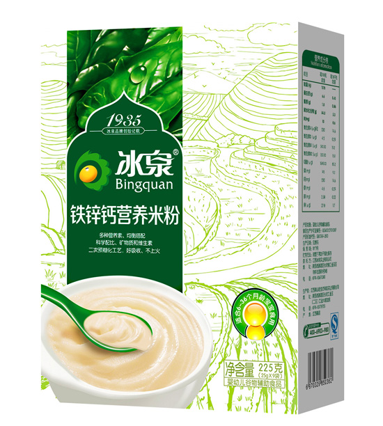 冰泉鐵鋅鈣營養米粉盒裝、