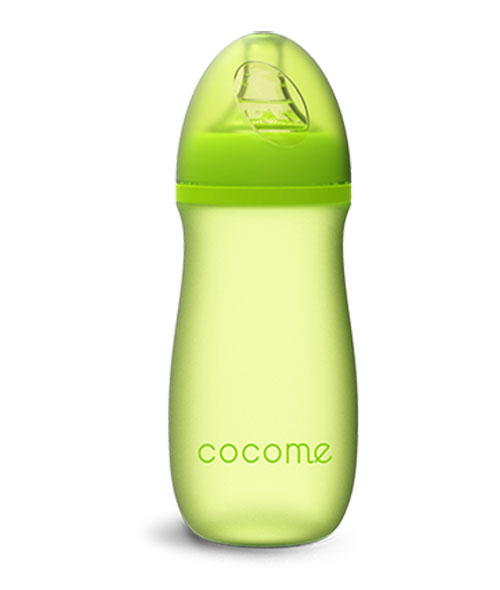 可可萌寬口徑防爆感溫晶鉆奶瓶260ML