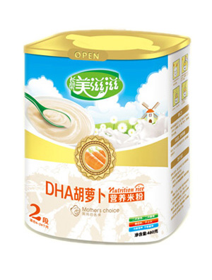 美滋滋DHA胡蘿卜營養米粉