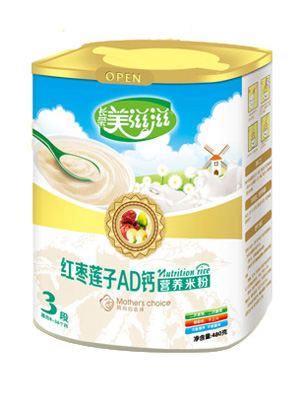 美滋滋紅棗蓮子AD鈣營養米粉