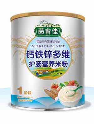 茵育佳鈣鐵鋅多維護腸營養米粉